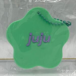 CJ HENDRY JUJU FLOWER KEYCHAIN MINT GREEN PURPLE NEW IN PACKAGE